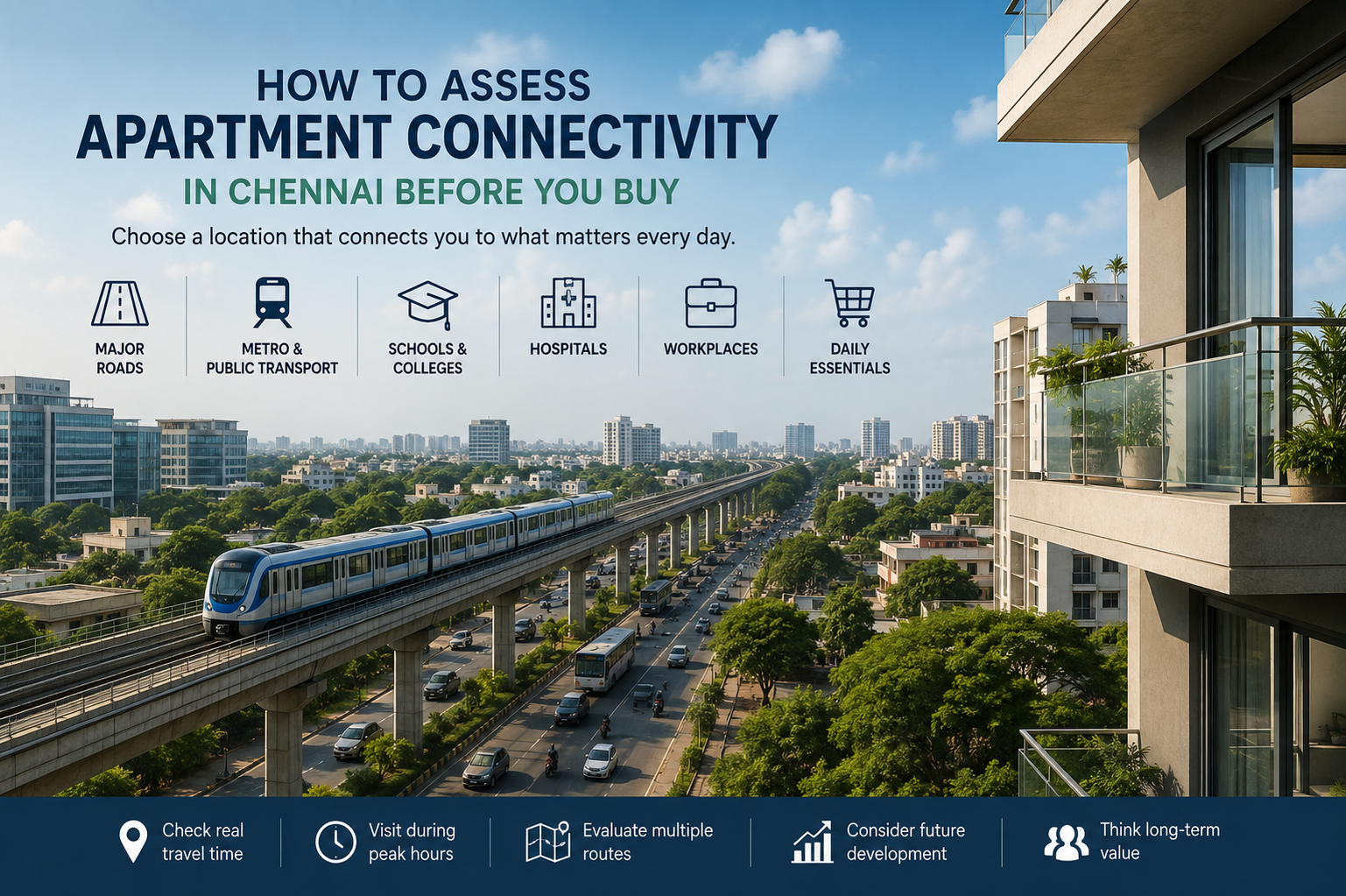 How to Assess Apartment Connectivity in Chennai Before You Buy